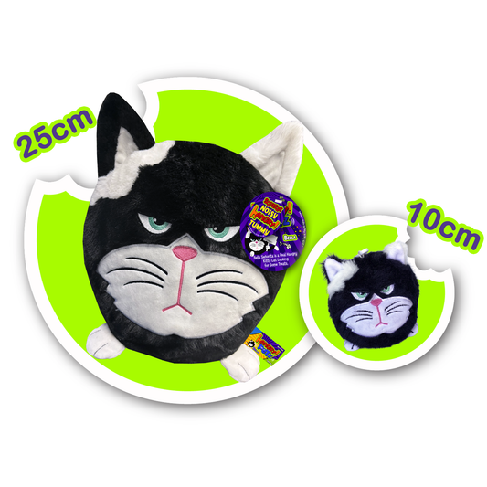 Hangry Petz: Bella Black Cat: 25cm + 10cm